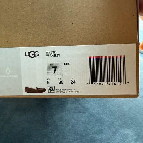 NIB UGG Women’s Ansley Slippers – Chocolate, Size 7 - Picture 9 of 9